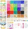 5000 Pieces Clay Beads Bracelet Making Kit for Beginner, Heishi Flat Preppy Polymer Clay Beads with Charms Kit for Jewelry Making, DIY Arts and Crafts Birthday Gifts Toys for Kids Age 6-12